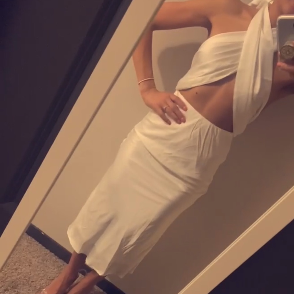 White hello molly dress